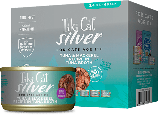 Tiki Cat Silver Senior Whole Foods With Tuna & Mackerel Recipe In Tuna Broth